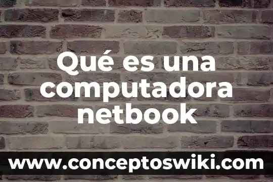 Que es funcion tiene la memoria de las computadora 6 Qué es una computadora netbook