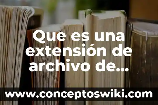 Qué es una extensión en base de datos 3 Que es una extensión de archivo de excel