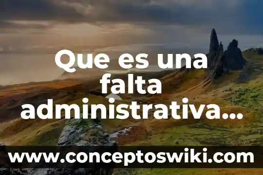 Que es una metáfora administrativa 8 Que es una falta administrativa disciplinaria