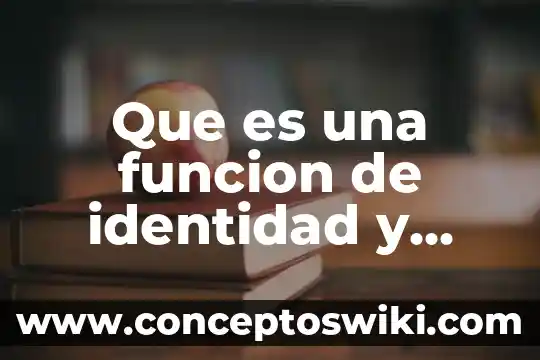 Qué es un rele como funciona 3 Que es una funcion de identidad y ejemplos