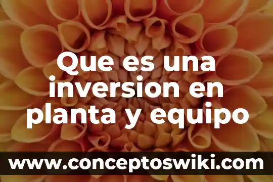 Que es una planta compacta de pretratamiento 8 Que es una inversion en planta y equipo