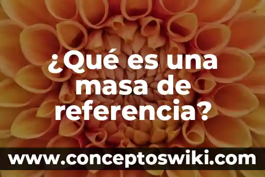Que es el centro de gravedad respecto a la masa 8 ¿Qué es una masa de referencia?
