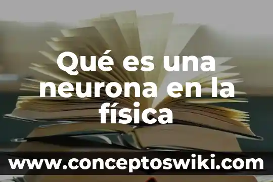 Que es moderador fisica 8 Qué es una neurona en la física