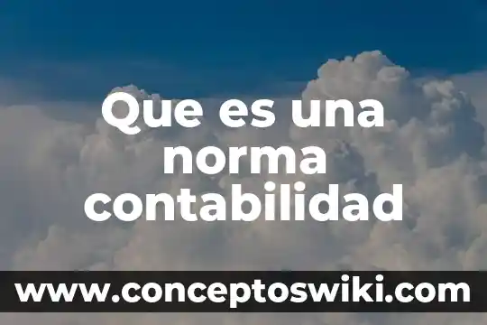 Que es una norma y su proceso 3 Que es una norma contabilidad