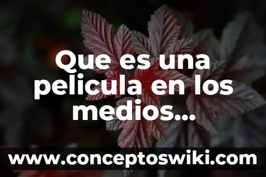 Película de un niño que es el elegido 2018 4 Que es una pelicula en los medios impresos