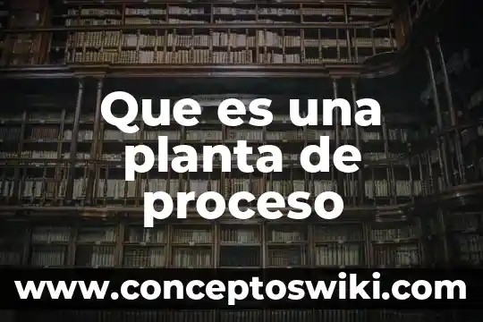 Que es una empleada de planta 5 Que es una planta de proceso