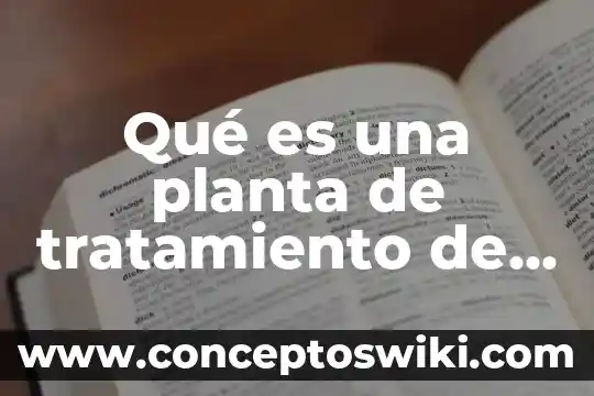 Qué es un toporingo planta o animal 3 Qué es una planta de tratamiento de agua residuales