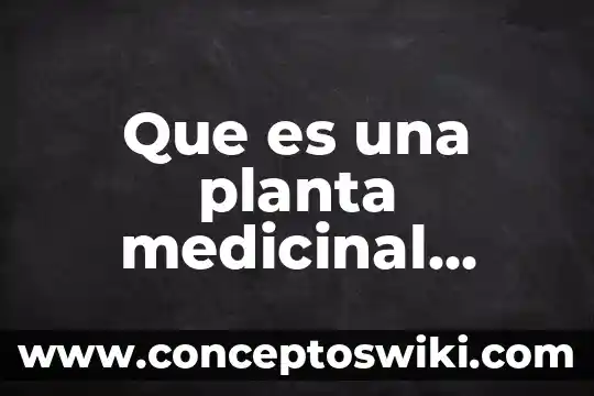Que es el remolino como planta medicinal 6 Que es una planta medicinal yahoo