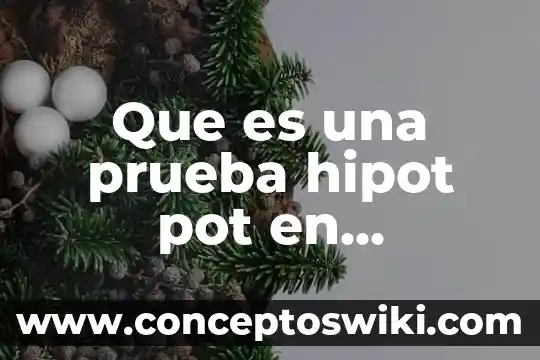 Que es una prueba presuntiva y confirmativa 7 Que es una prueba hipot pot en electrica