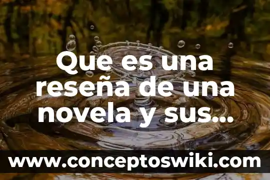 Que es la novela definicion extensa 3 Que es una reseña de una novela y sus caracteristicas