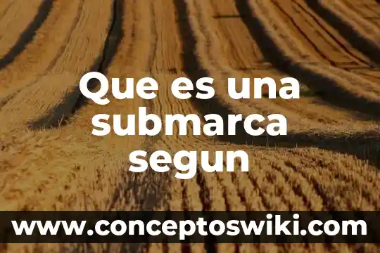 Qué es condominio según 4 Que es una submarca segun