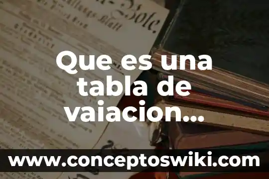 Que es una tabla gimnastica significado 5 Que es una tabla de vaiacion proporcional