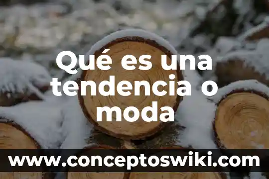 Que es macrotendencia de moda 4 Qué es una tendencia o moda