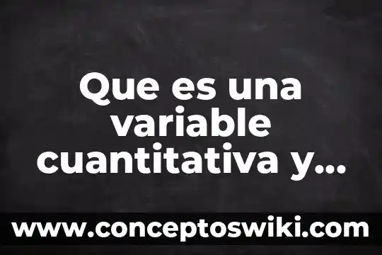 Que es el activo de una empresa y su clasificaci贸n 7 Que es una variable cuantitativa y su clasificacion