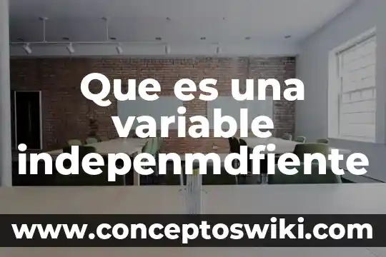 Que es una variable relativa 5 Que es una variable indepenmdfiente