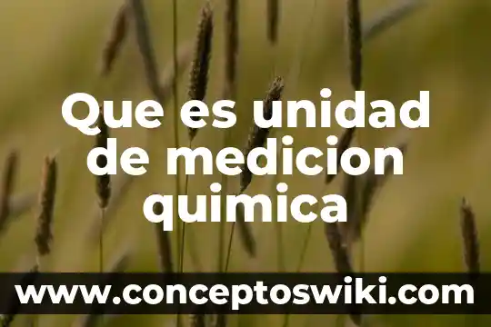 Que es productos inorganico en quimica 5 Que es unidad de medicion quimica