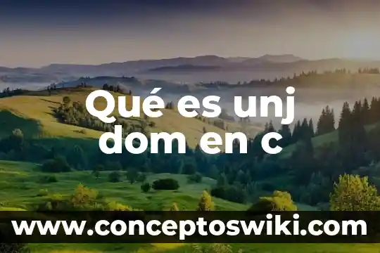 Que es desarrollo c 6 Qu茅 es unj dom en c