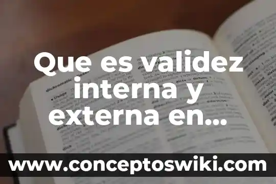Que es consulta externa en salud 4 Que es validez interna y externa en investigacion dialnet