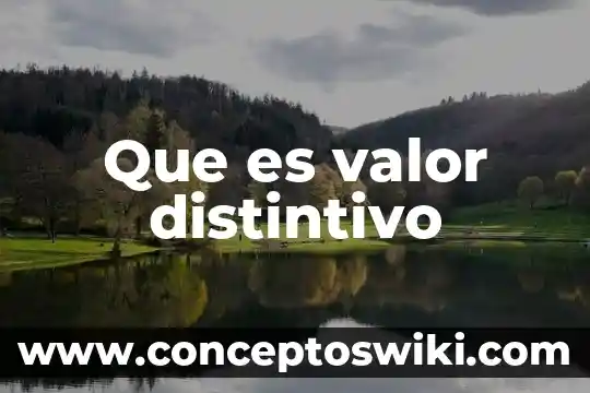Que es el signo distintivo de la marca 4 Que es valor distintivo