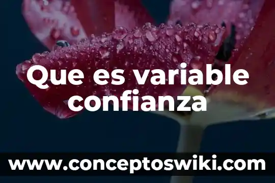 Que es una variable relativa 3 Que es variable confianza