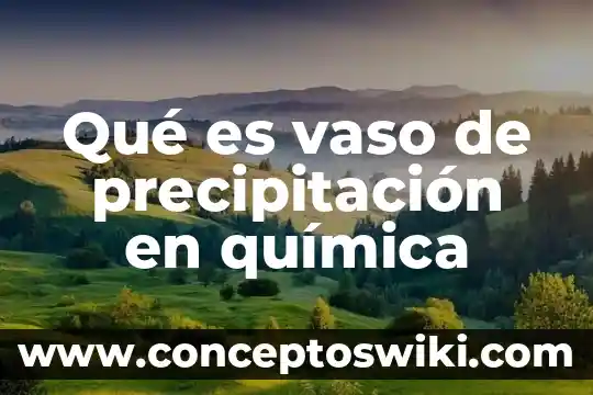 Vaso de lago que es 5 Qué es vaso de precipitación en química