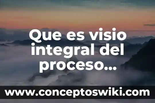 Que es desempeño integral 5 Que es visio integral del proceso salud-enfermedad