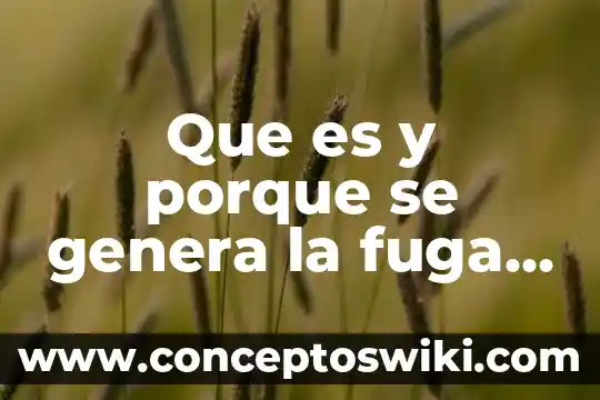 Que es el jugo pancreatico se genera por 6 Que es y porque se genera la fuga de cerebros