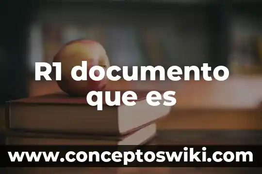 Qué es el número de documento nacional de identidad 8 R1 documento que es