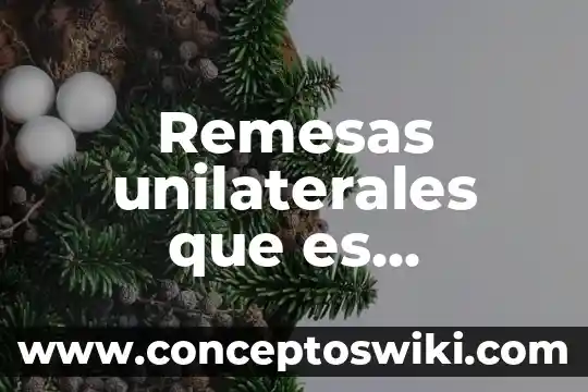 Qué es parca significado 7 Remesas unilaterales que es significado