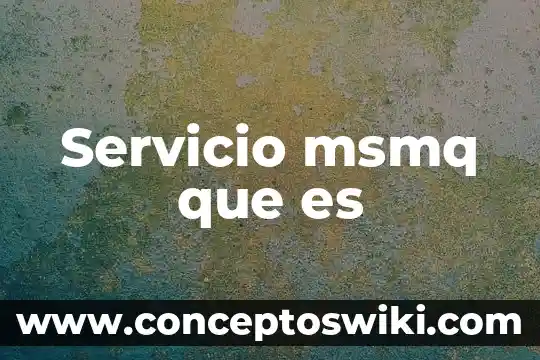 Servicio de plegado de papel que es 4 Servicio msmq que es
