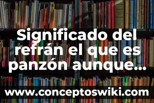 Que es una narracion a partir de un refran 3 Significado del refrán el que es panzón aunque lo fajen