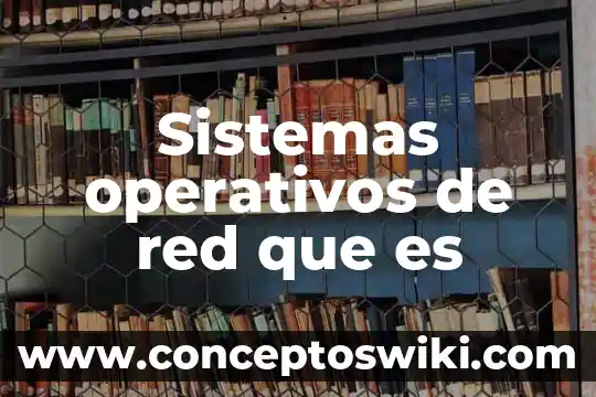 Que es la red dkt 3 Sistemas operativos de red que es