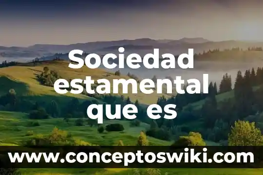 Qué es la caución en la sociedad anónima 8 Sociedad estamental que es