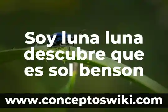 Qué es un sol cenital 4 Soy luna luna descubre que es sol benson