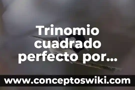 Que es trinomio general 3 Trinomio cuadrado perfecto por adicion que es