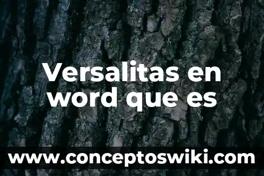 Que es icono de captura de word 4 Versalitas en word que es