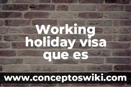 ¿Qué es un número complejo antecedentes? 4 Working holiday visa que es